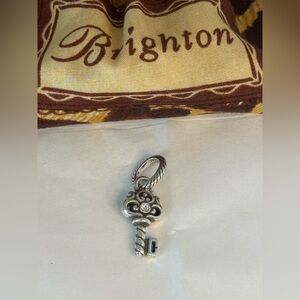 🌸Brighton Silver Key Charm with Crystal Accent